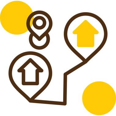 konum simgesi, vektör çizimi