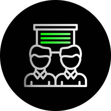 Gözlük simgesi vektör illüstrasyonu olan insanlar