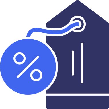 indirimli indirim simgesi