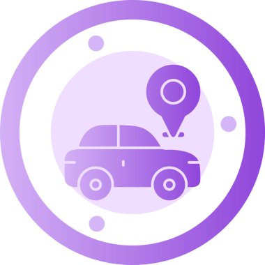 - Araba. Web simgesi basit illüstrasyon