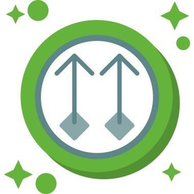 Ok. Web simgesi basit illüstrasyon