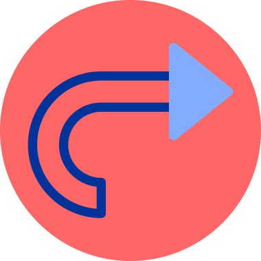 Ok. Web simgesi basit illüstrasyon