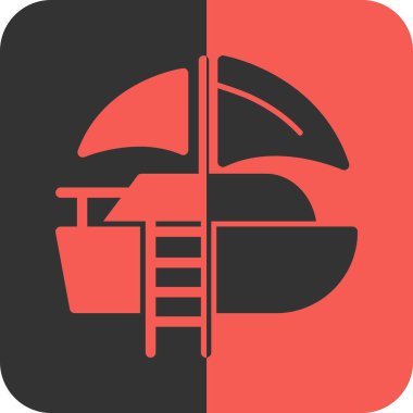 vektör şemsiyesi ve yağmur simgesi.