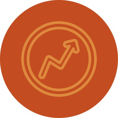 Bir ok simgesinin vektör illüstrasyonu