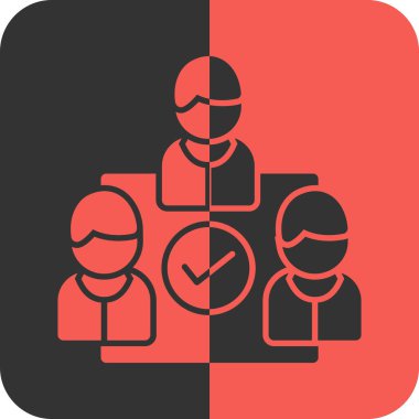 İş insanları simgesinin vektör illüstrasyonu