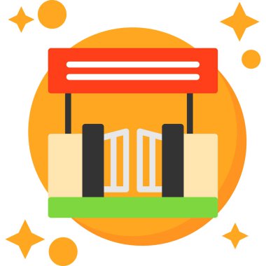 Kitap. Web simgesi basit illüstrasyon