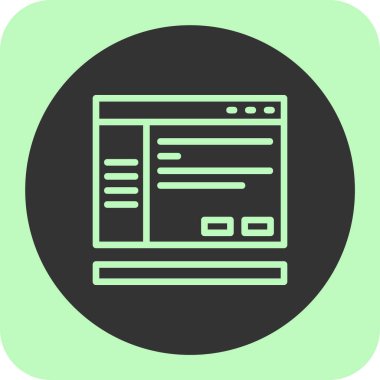 Benzersiz haber vektörü simgesi