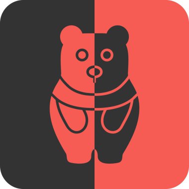 Ayı simgesi vektör illüstrasyonu