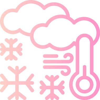 hava durumu web simgesi, basit vektör illüstrasyonu