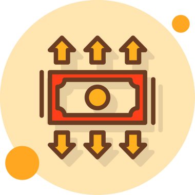 Bir haritanın modern simgesinin vektör illüstrasyonu