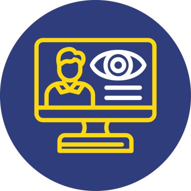 Göz simgesi vektör illüstrasyonu