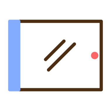 Çizgi film simgesinin vektör çizimi