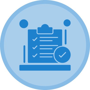 Kontrol listesi. Web simgesi basit illüstrasyon