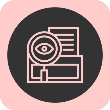 göz farının vektör simgesi tasarımı