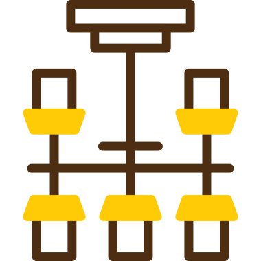 ağaç simgesi vektör illüstrasyonu