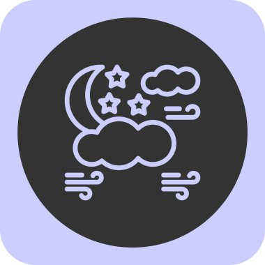 vektör ay simgesi illüstrasyonu