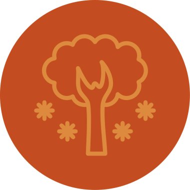 ağaç simgesi vektör illüstrasyonu