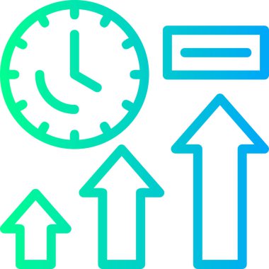 zaman saat vektör simgesi modern basit illüstrasyon