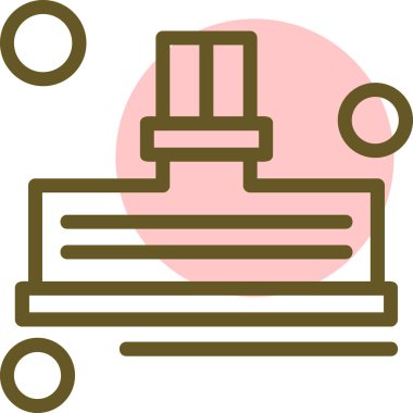 Modern binanın vektör illüstrasyonu