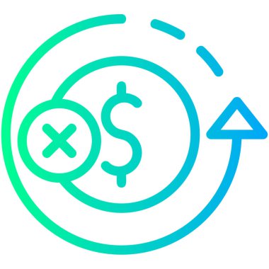 Dolar. Web simgesi basit illüstrasyon