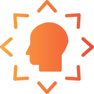 Beyin düşüncesi. Basit resimleme