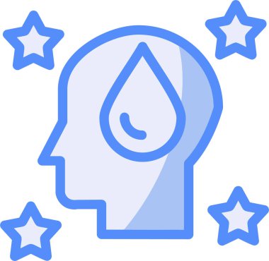 Su damlası. Basit resimleme