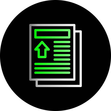 Belge simgesinin vektör illüstrasyonu