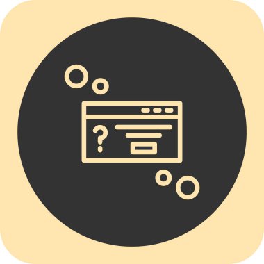 Web simgesi, bilginin vektör illüstrasyonu