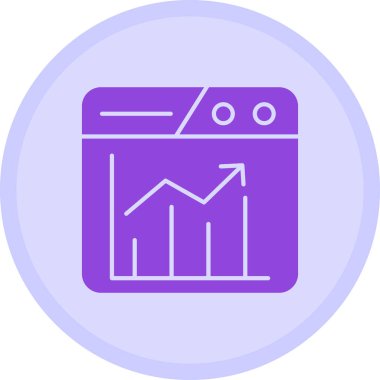 Modern bir grafik simgesinin vektör illüstrasyonu