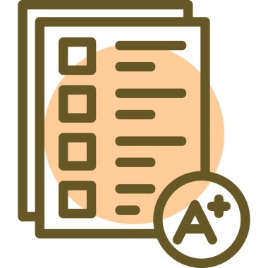 belge simgesi vektör illüstrasyonu