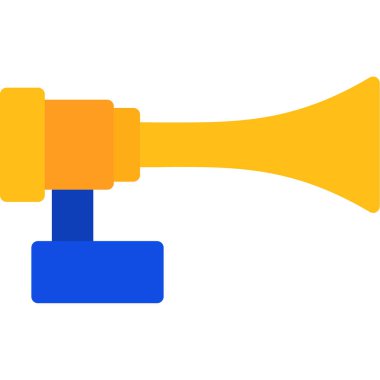 megafon web simgesi beyaz arkaplan üzerinde basit tasarım vektörü