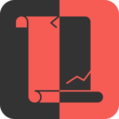 Bir haritanın modern simgesinin vektör illüstrasyonu