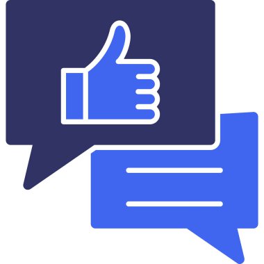 Başparmak yukarı. Web simgesi basit illüstrasyon