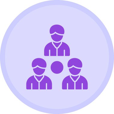 Takım. Web simgesi basit illüstrasyon