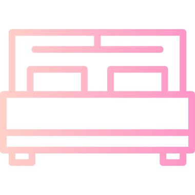 kanepe ikonu vektör illüstrasyonu