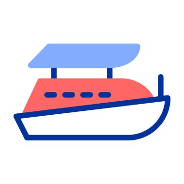 Gemi. Web simgesi basit illüstrasyon