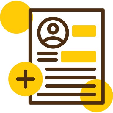 Sözleşme simgesi, vektör illüstrasyonu