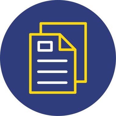 Belge. Web simgesi basit illüstrasyon