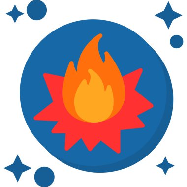 ateş alev ikonu vektör illüstrasyonuName