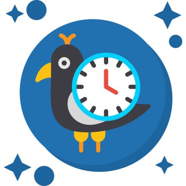 Alarm saati, illüstrasyon, beyaz arkaplan üzerindeki vektör.