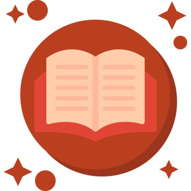 Kitap. Web simgesi basit illüstrasyon