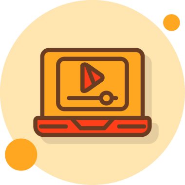 İnternet vektör simgesi düz illüstrasyon