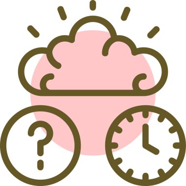 Saat simgesinin vektör illüstrasyonu