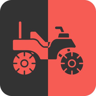 tarımsal traktör ikonu, vektör illüstrasyon tasarımı