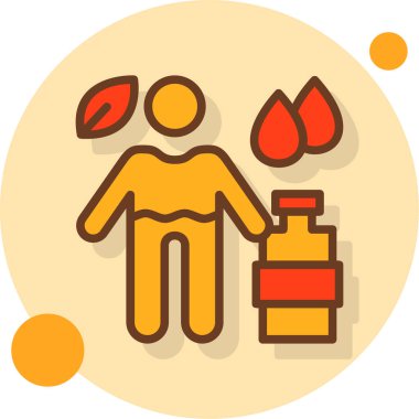 Yağ. Web simgesi basit illüstrasyon