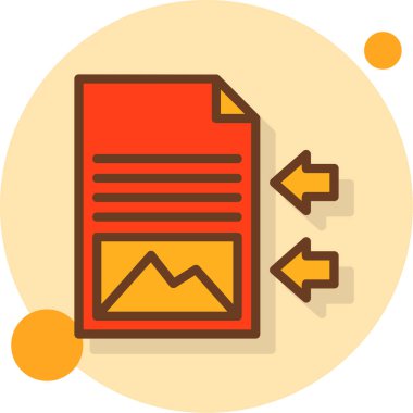 belge dosya simgesi doldurulmuş özet biçimi