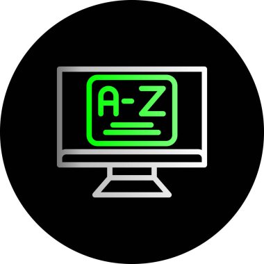 Modern dizüstü bilgisayar simgesinin vektör illüstrasyonu