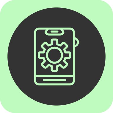 ayar simgesi, vektör illüstrasyonu ayarlanıyor