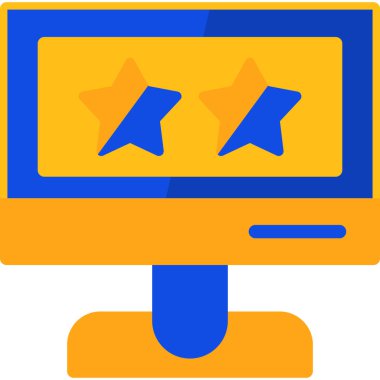 bilgisayar ekran simge vektör çizim