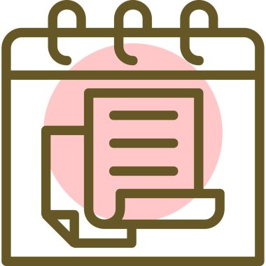 Bir belge simgesinin vektör illüstrasyonu